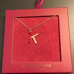 Cameron Rose “K” Necklace